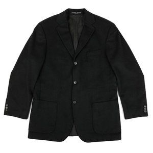 HUGO BOSS Black Wool Cashmere 3 Button Sport Coat Blazer 40R